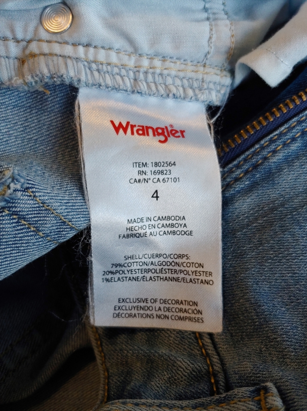 Wrangler Women's Bootcut Light Blue Denim Jeans Size 4 - Picture 16 of 16